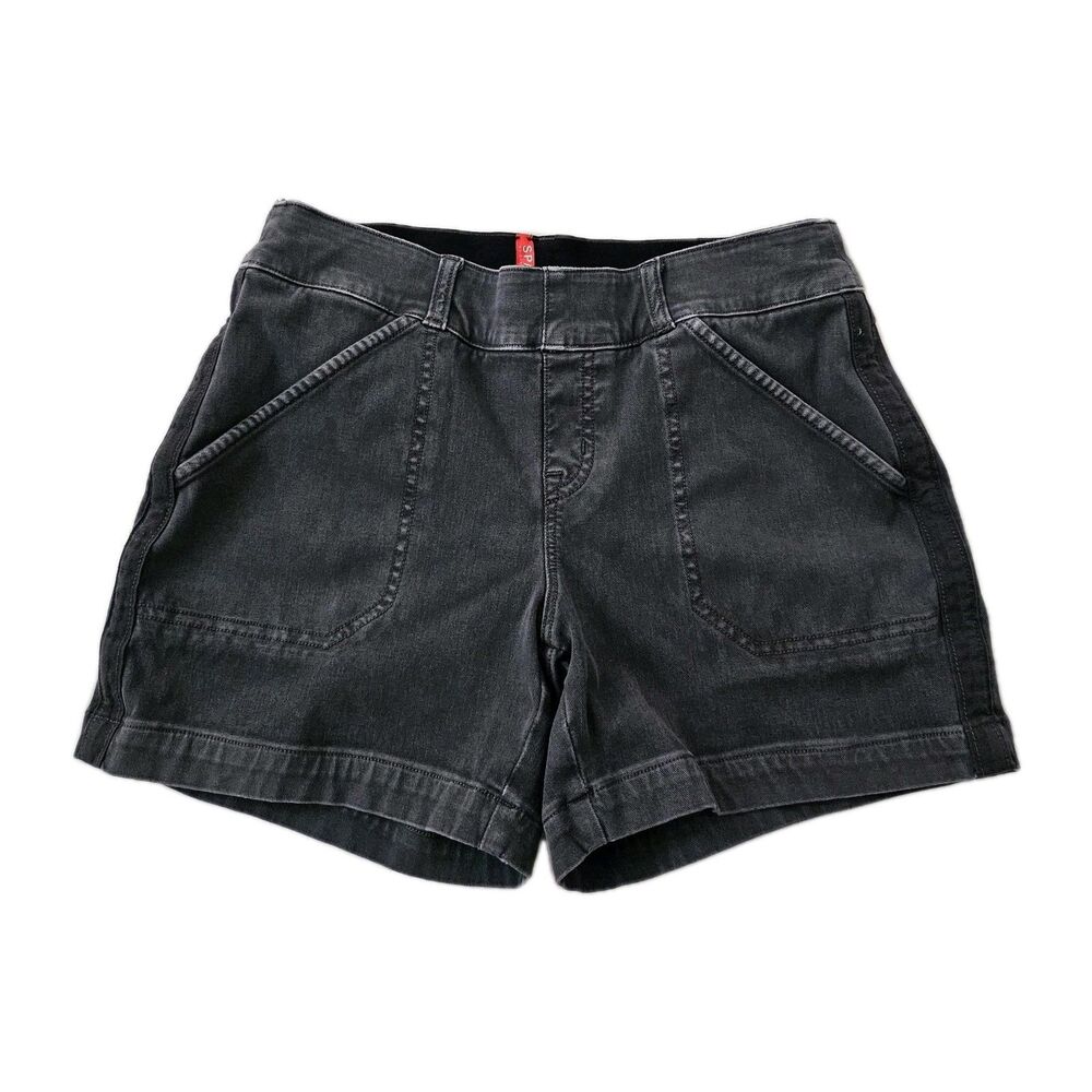 SPANX Black Denim Jean Shorts